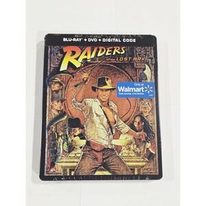 Raiders Of The Lost Ark Blu-ray DVD Digital Code Steelbook Indiana Jones Sealed